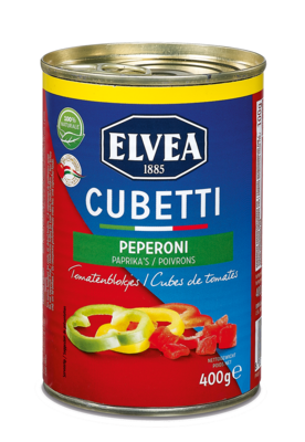 Cubetti - Elvea Cubetti Peperoni 400 g Cubetti - Elvea Cubetti Peperoni 400 g