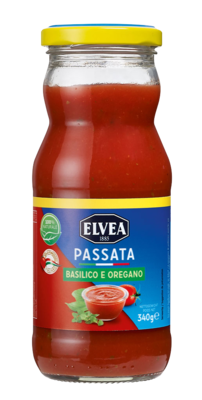 Passata - Elvea Passata Basilico e Oregano 340g Passata - Elvea Passata Basilico e Oregano 340g