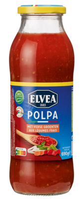 Polpa di pomodoro - Elvea Polpa 690g  verse groenten